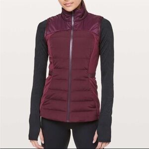 Lululemon Down For It All vest Size 10